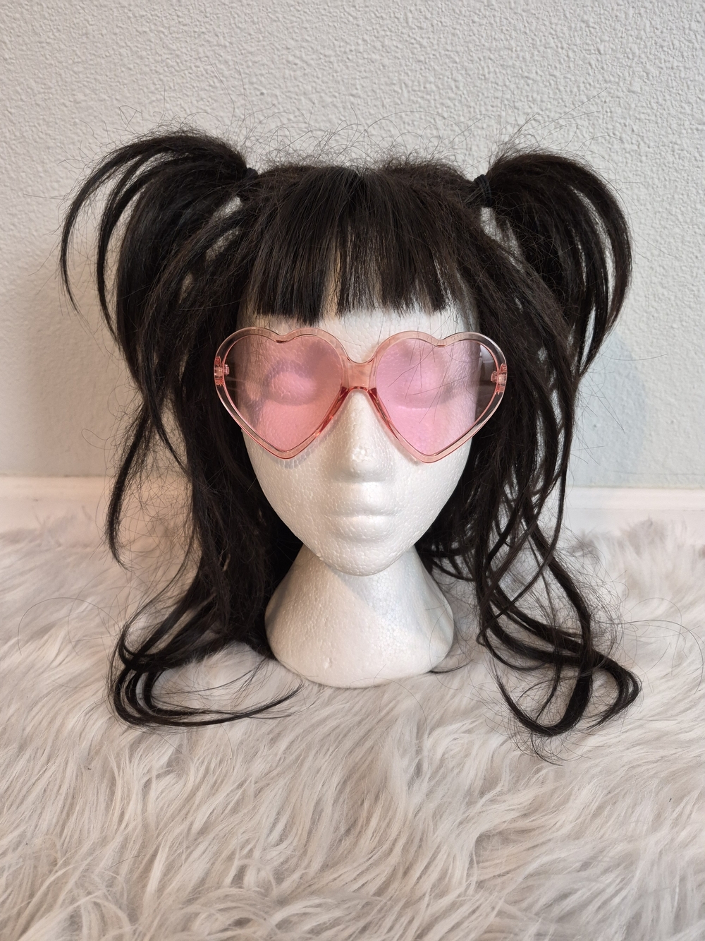 Pink Heart Kawaii Lolita Fashion Sunglasses